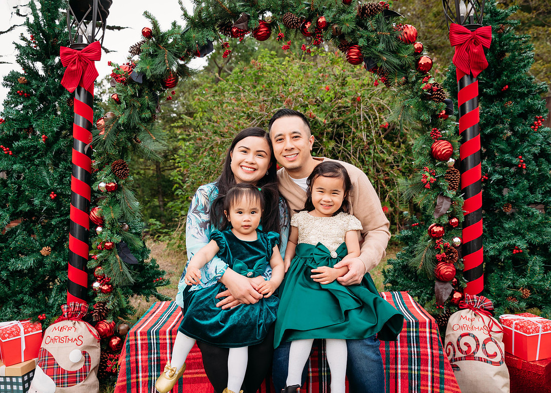 holiday christmas xmas arch mini session